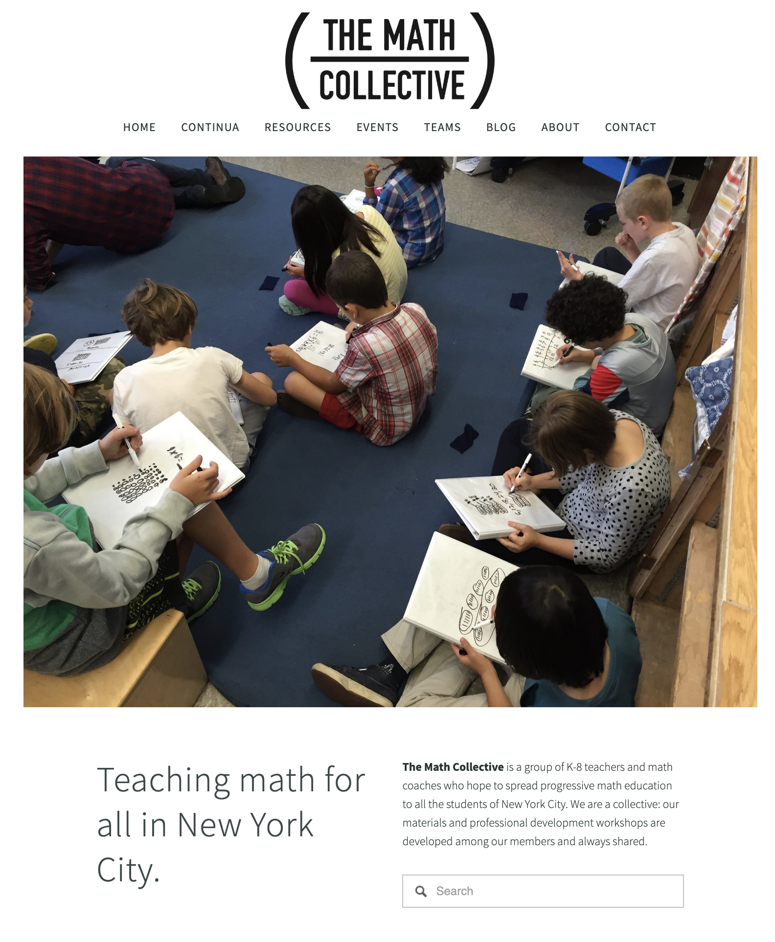 math collective web page